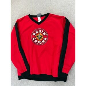 Louisiana‎ Lafayette Ragin Cajuns Stitched Windbreaker Pullover (Men's Large)